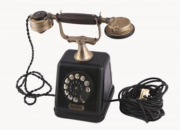 Telefon bakelitový dvojzvonkový